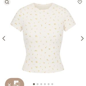 SKIMS COTTON RIB T-SHIRT